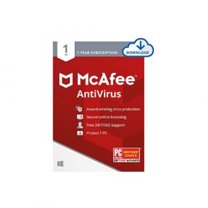 McAfee AntiVirus Protection 2022, 1PC, Internet Security Software, 1 Year