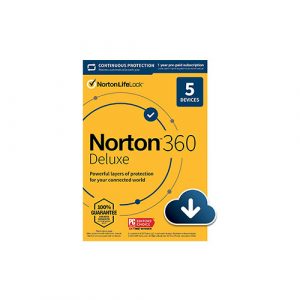 Norton 360 Deluxe 2022 – Antivirus software for 5 Devices