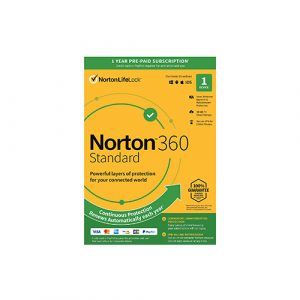 Norton 360 Standard 2022 – Antivirus software for 1 Device